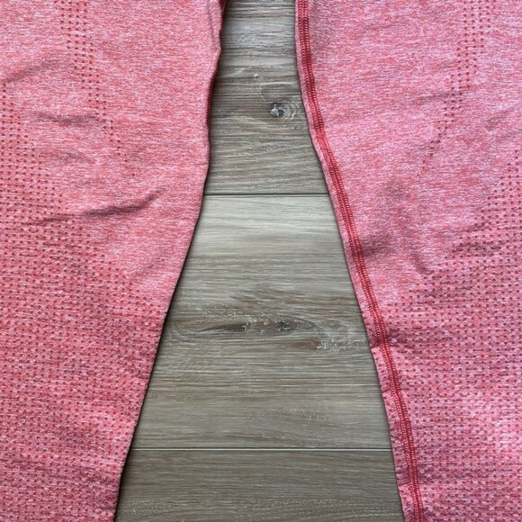 GYMSHARK Vital Seamless Coral Marl Leggings - Size Large - Picture 3 of 16